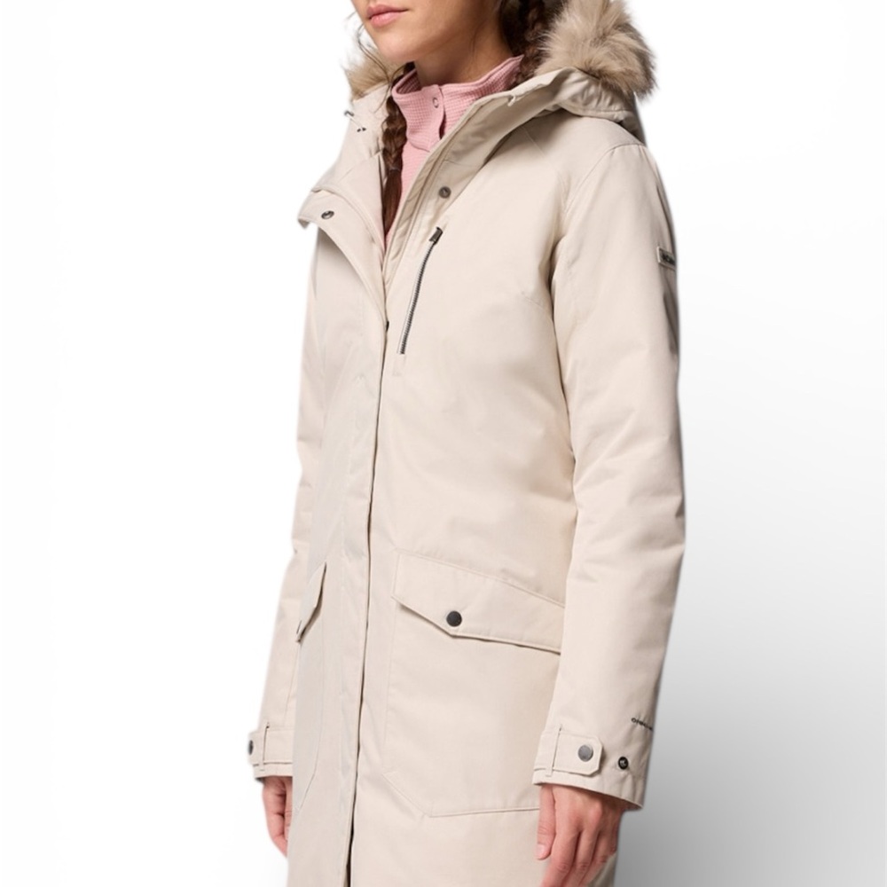 Women's Suttle Mountain Long Insulated Jacket Dark Stone Color M